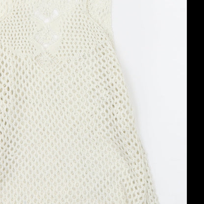 FOREVER 21 Womens Beige  Knit Basic Blouse Size S