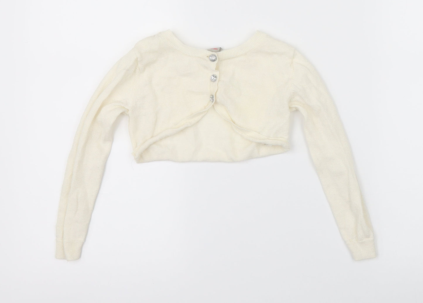 TU Girls Beige   Shrug Jumper Size 4 Years
