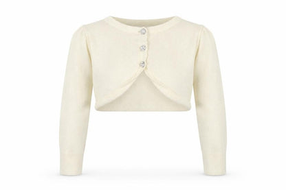 Tu Girls Beige   Shrug Jumper Size 4 Years