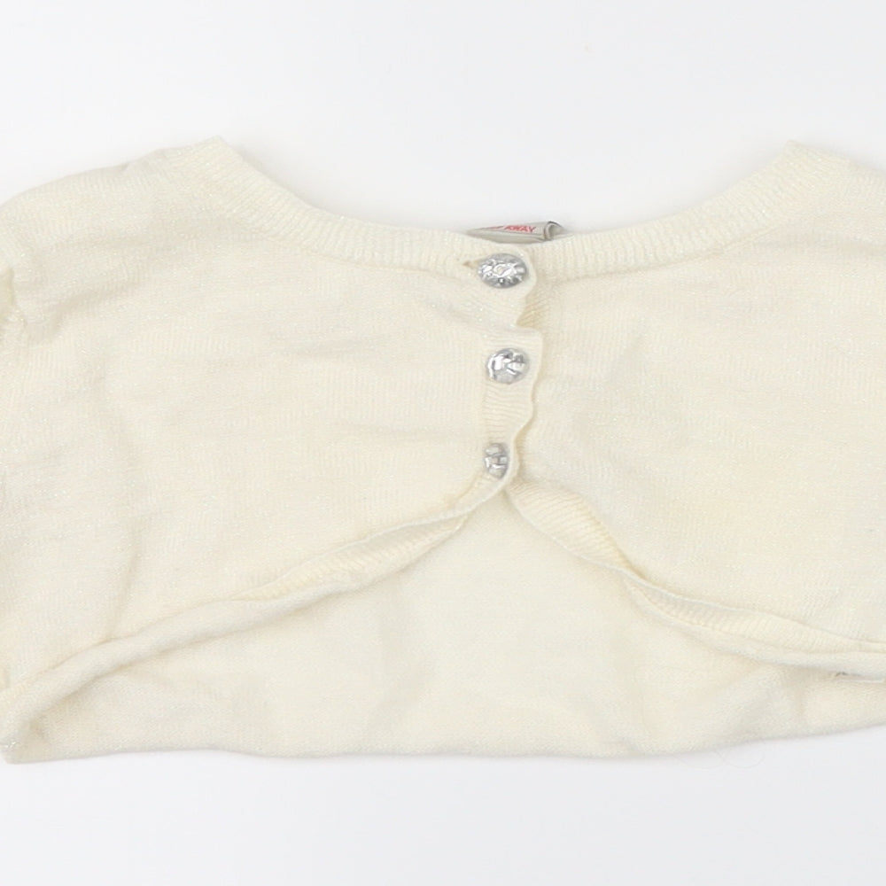 TU Girls Beige   Shrug Jumper Size 4 Years