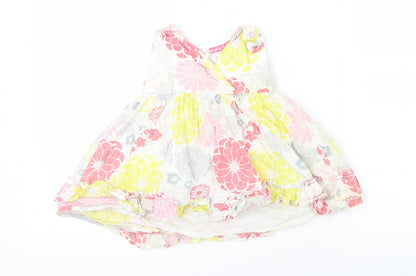 Little Rocha Girls Multicoloured Floral  Shift  Size 9-12 Months