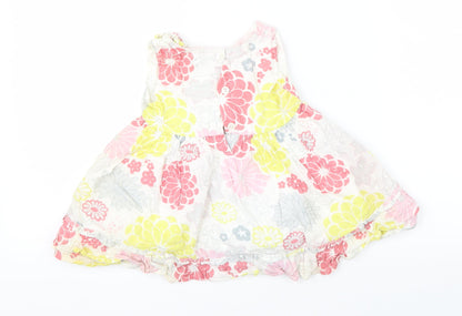 Little Rocha Girls Multicoloured Floral  Shift  Size 9-12 Months