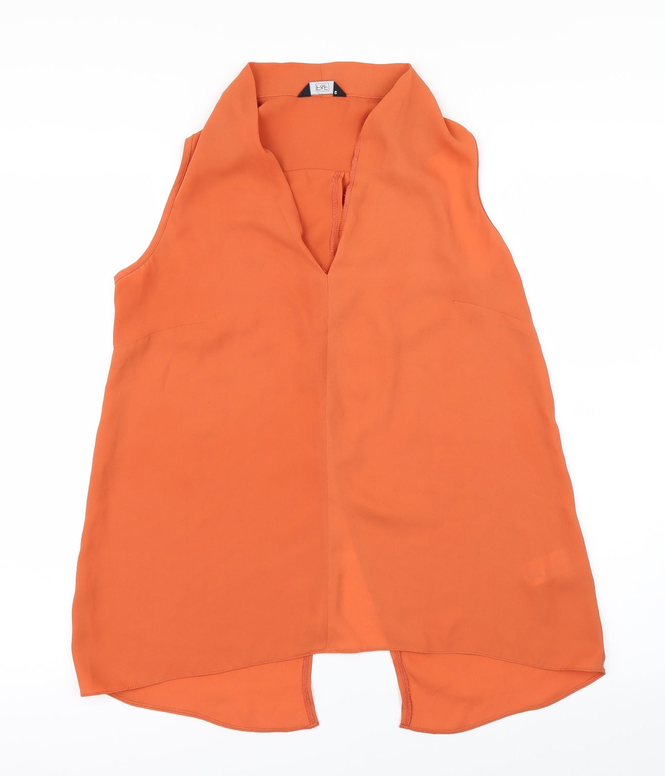 F&F Womens Orange   Basic Blouse Size 8
