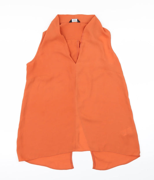 F&F Womens Orange   Basic Blouse Size 8