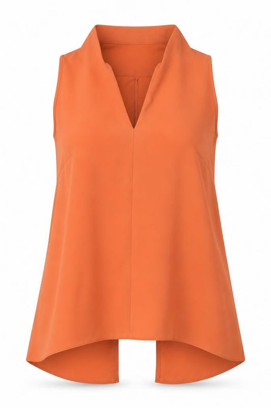 Womens UK Size 8 F&F Orange Basic Blouse