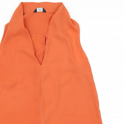 F&F Womens Orange   Basic Blouse Size 8