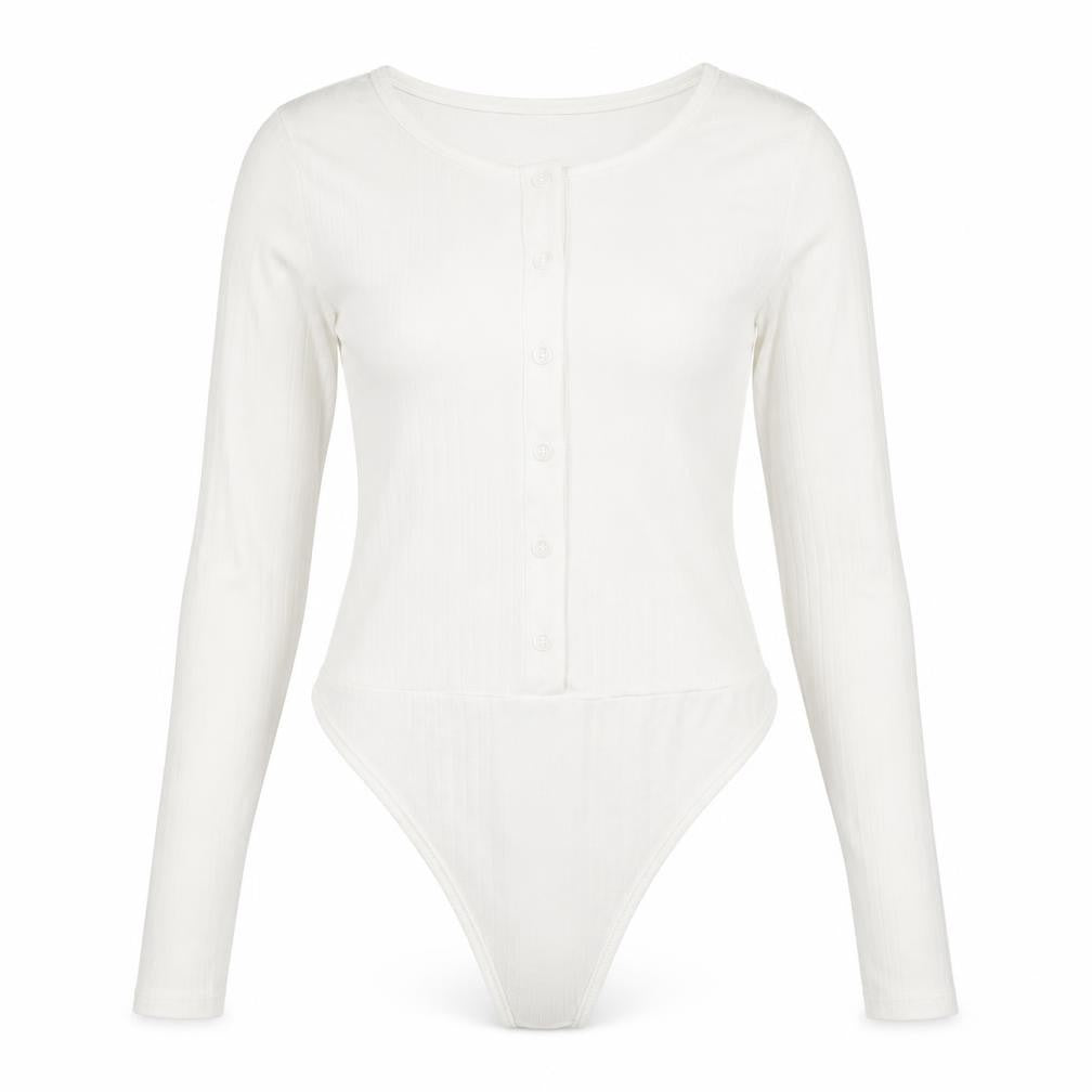 Womens UK Size 8 Misspap One-Piece White Bodysuit