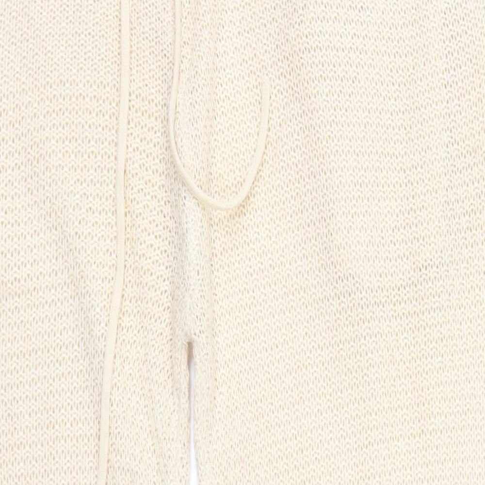 Womens UK Size 16 Misspap Regular Fit Sweatpants Beige Trousers