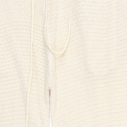 Womens UK Size 16 Misspap Regular Fit Sweatpants Beige Trousers