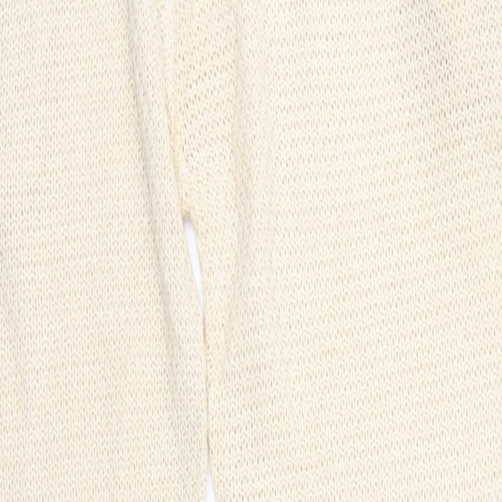 Womens UK Size 16 Misspap Regular Fit Sweatpants Beige Trousers