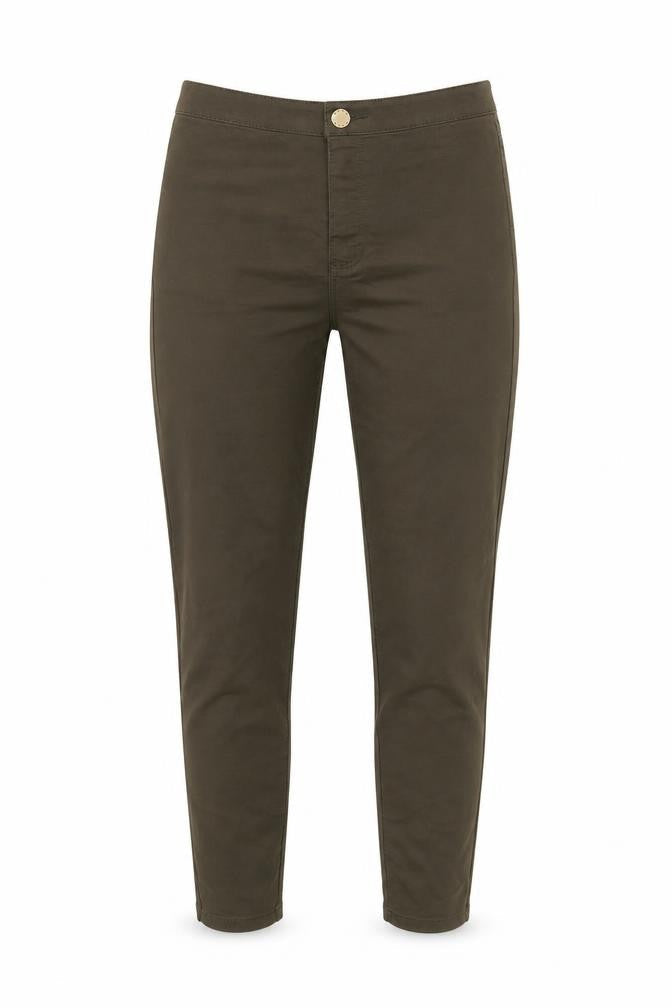 Womens UK Size 8 Denim Co Regular Fit  Green Trousers