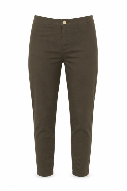 Womens UK Size 8 Denim Co Regular Fit  Green Trousers