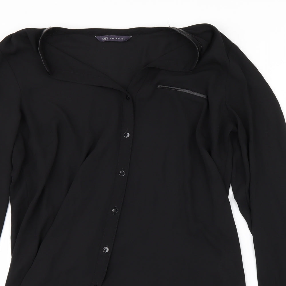 Marks & Spencer Womens Black   Cardigan Jumper Size 10