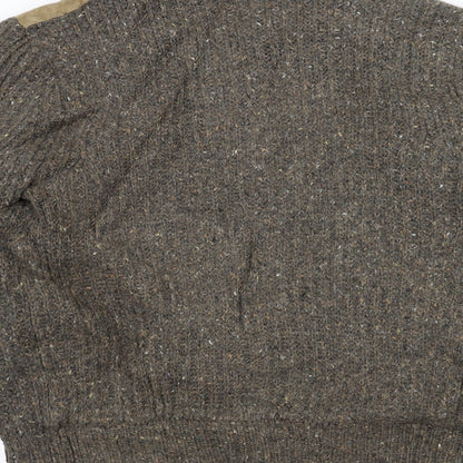 TU Womens Brown  Knit Jacket Coat Size M