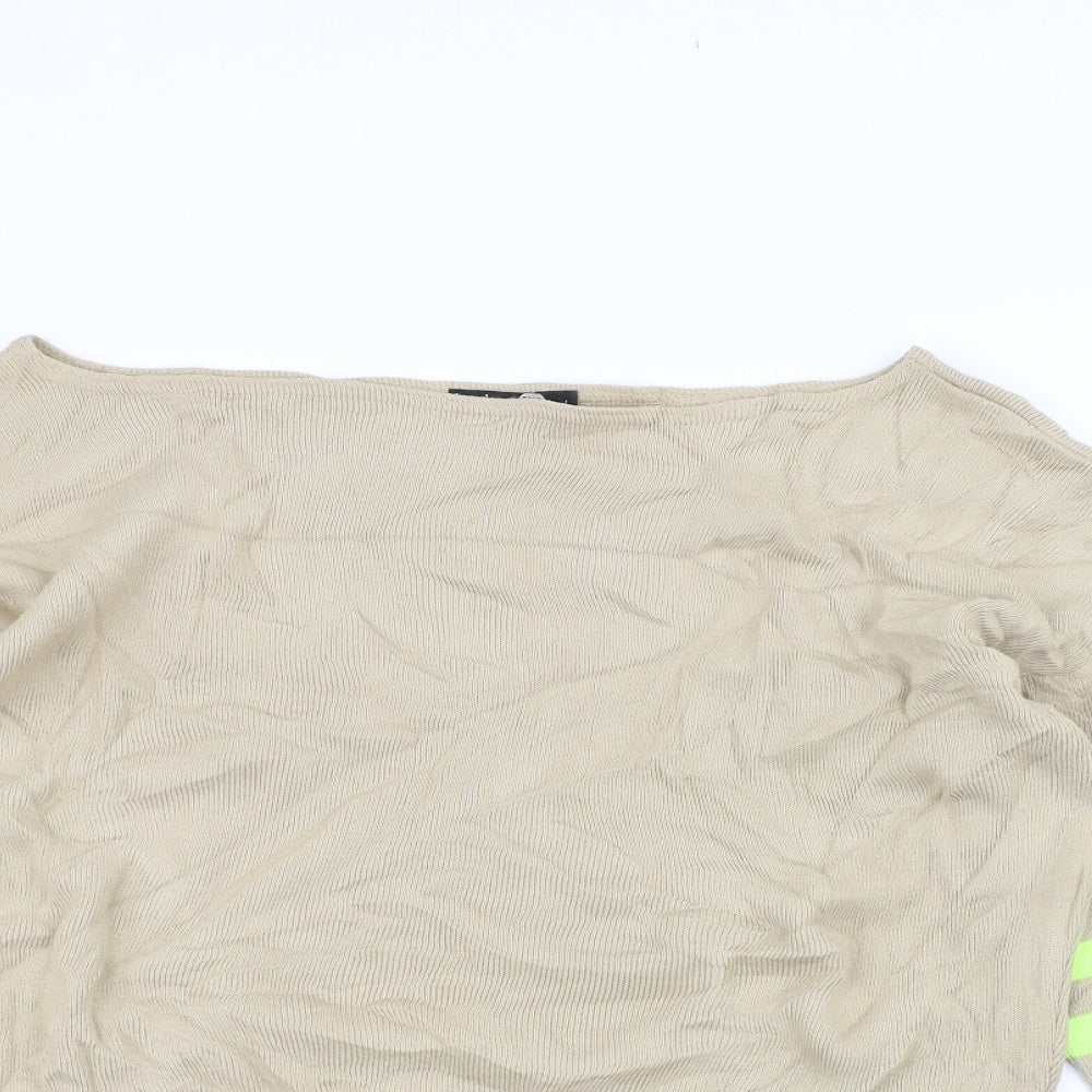 Boohoo Womens Brown   Pullover Jumper Size L