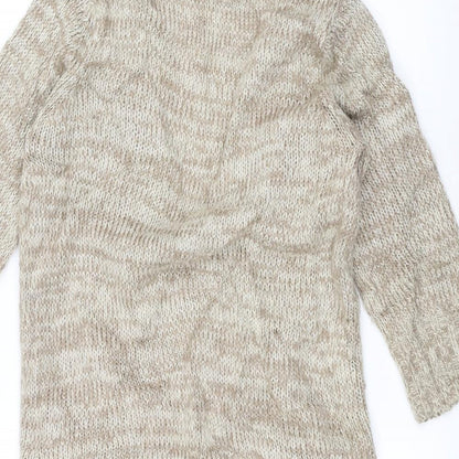 Originals Knitwear Womens Brown  Knit Jacket Coatigan Size S