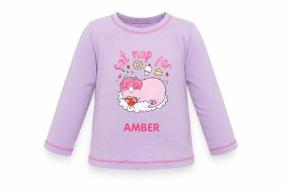 Studio Girls Purple   Basic T-Shirt Size 2-3 Years  - Cat