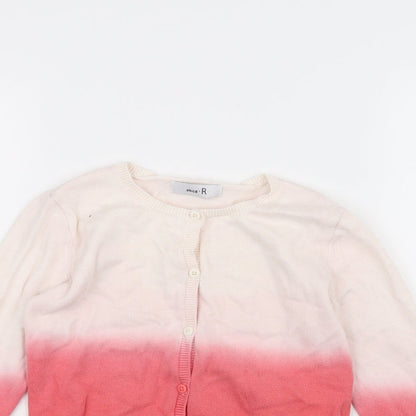 Abcd R Girls White   Cardigan Jumper Size 6 Years