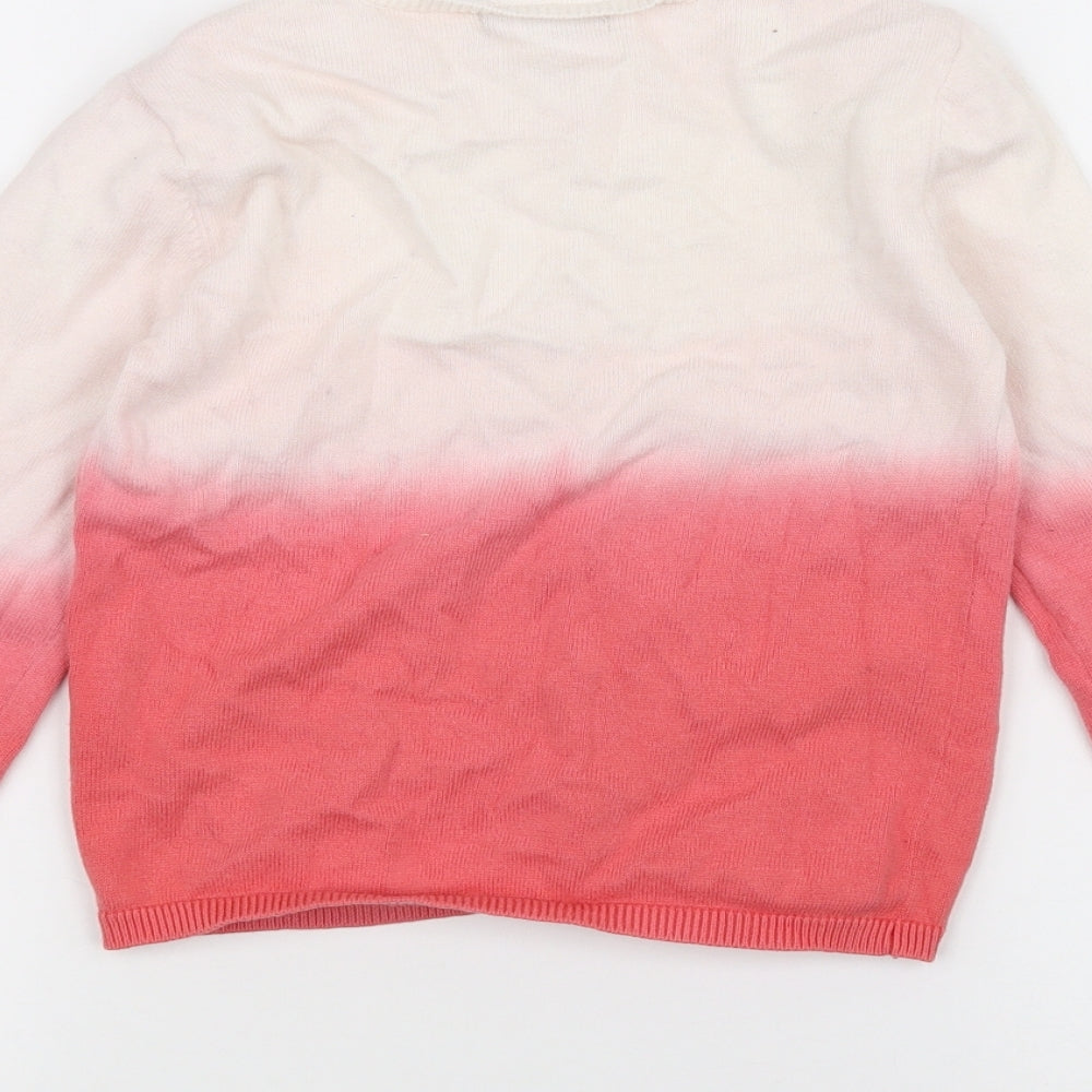 Abcd R Girls White   Cardigan Jumper Size 6 Years
