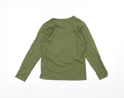 Pep&Co Boys Green   Basic T-Shirt Size 8-9 Years  - Dinosaur