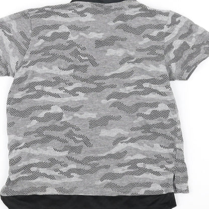Pep&Co Boys Grey   Basic T-Shirt Size 5-6 Years