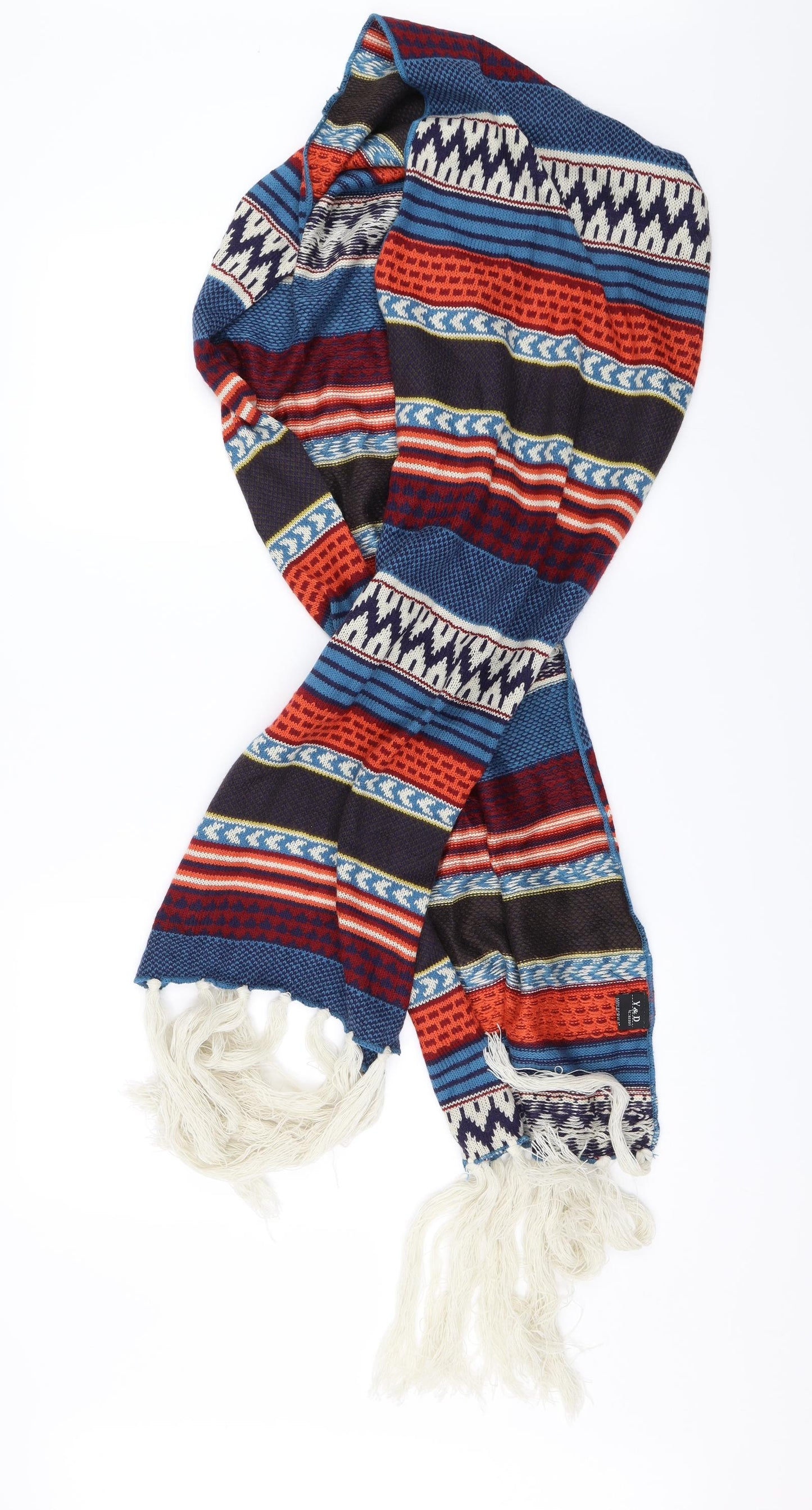 YD Unisex Multicoloured Striped   Scarf