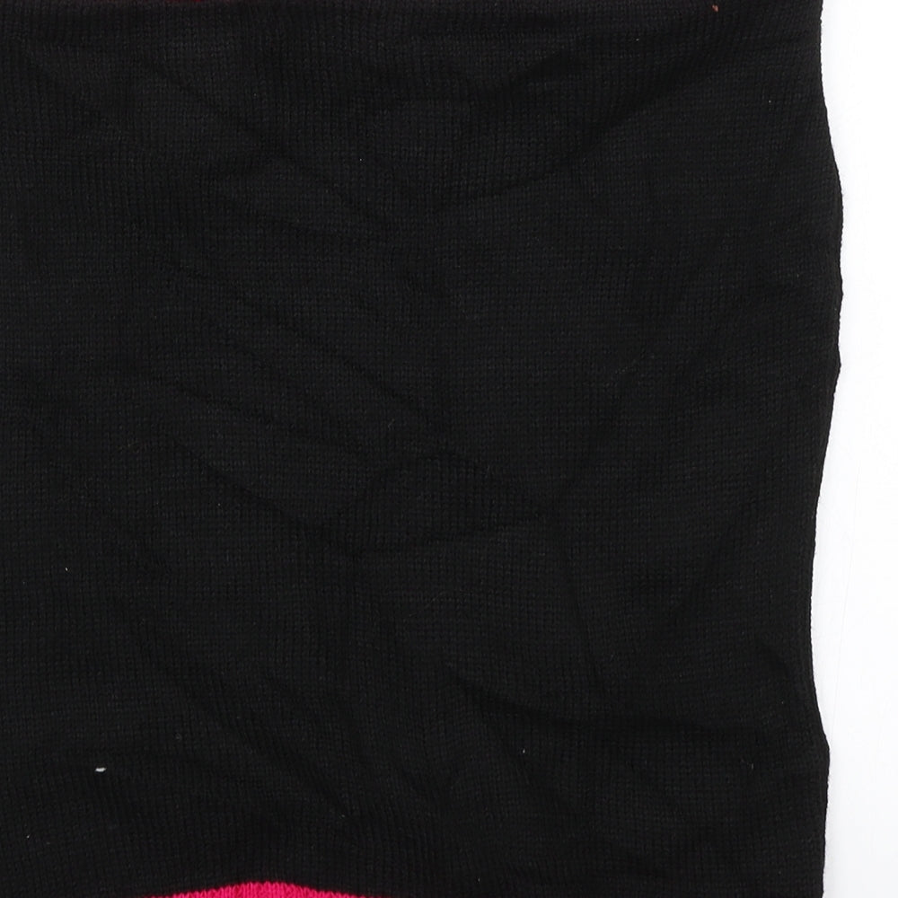 Dancing Leopard Womens Black   Mini Skirt Size M