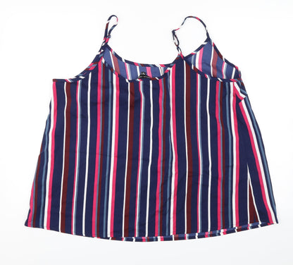 Capsule Womens Blue Striped  Camisole Blouse Size 18