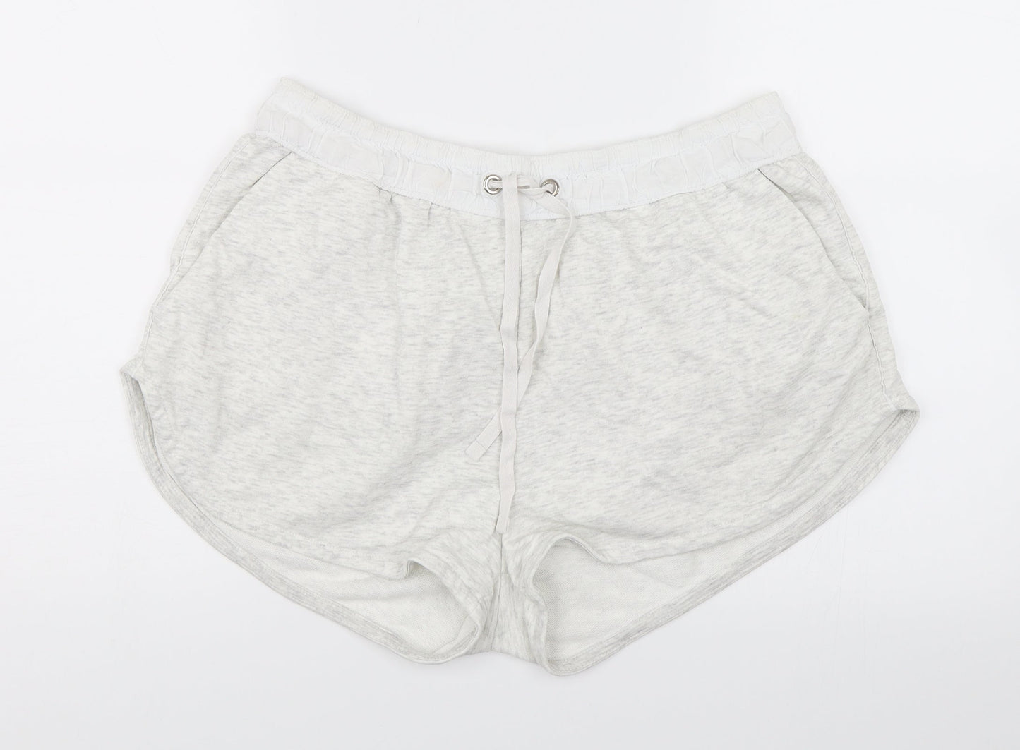 H&M Womens White   Sweat Shorts Size L