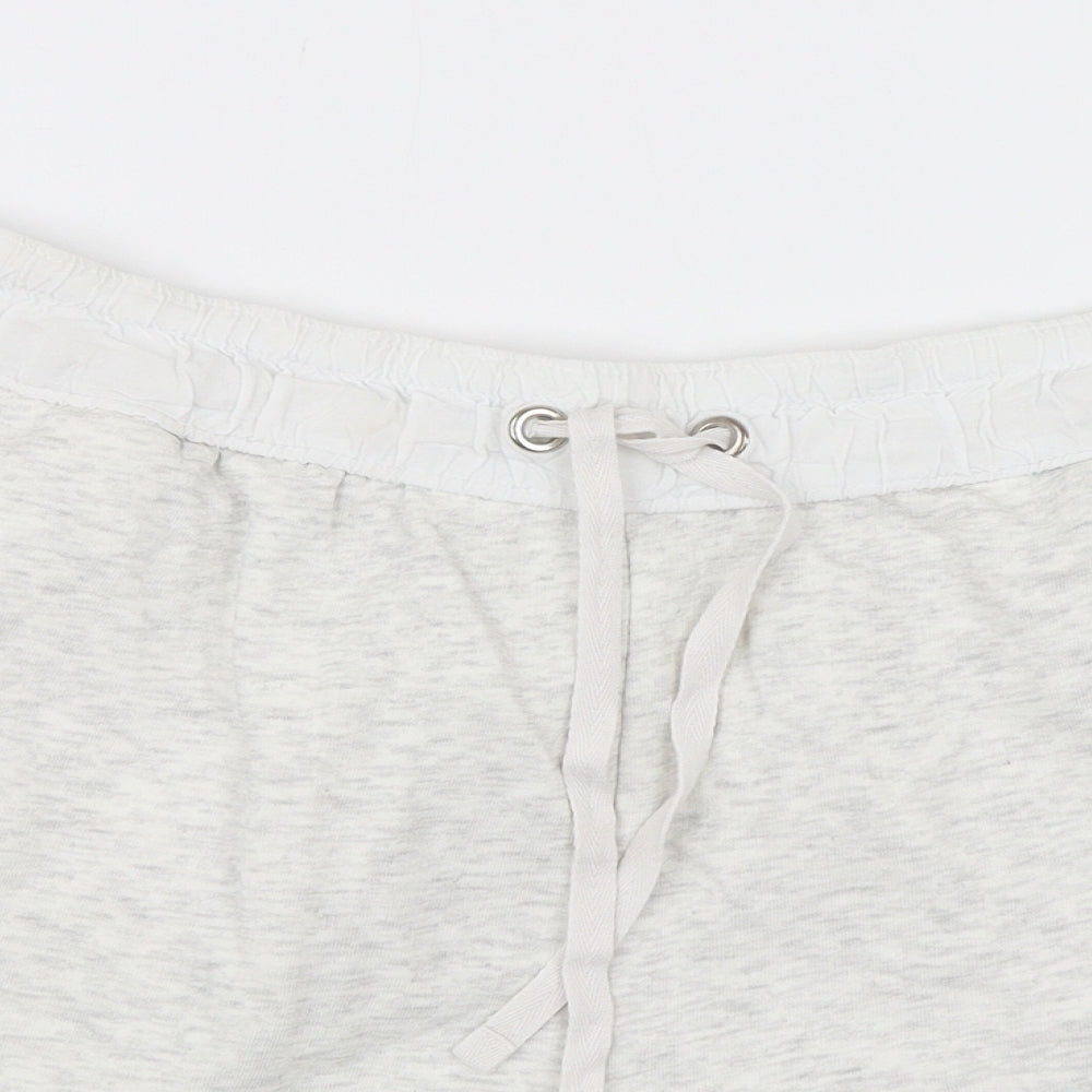 H&M Womens White   Sweat Shorts Size L