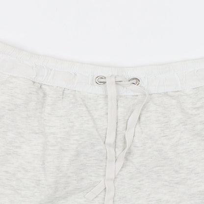 H&M Womens White   Sweat Shorts Size L