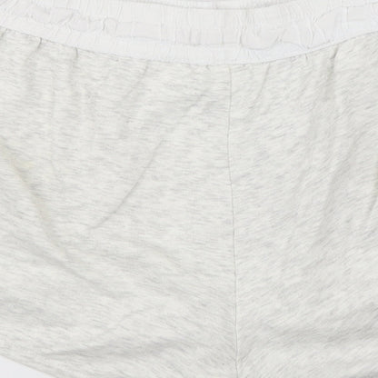H&M Womens White   Sweat Shorts Size L