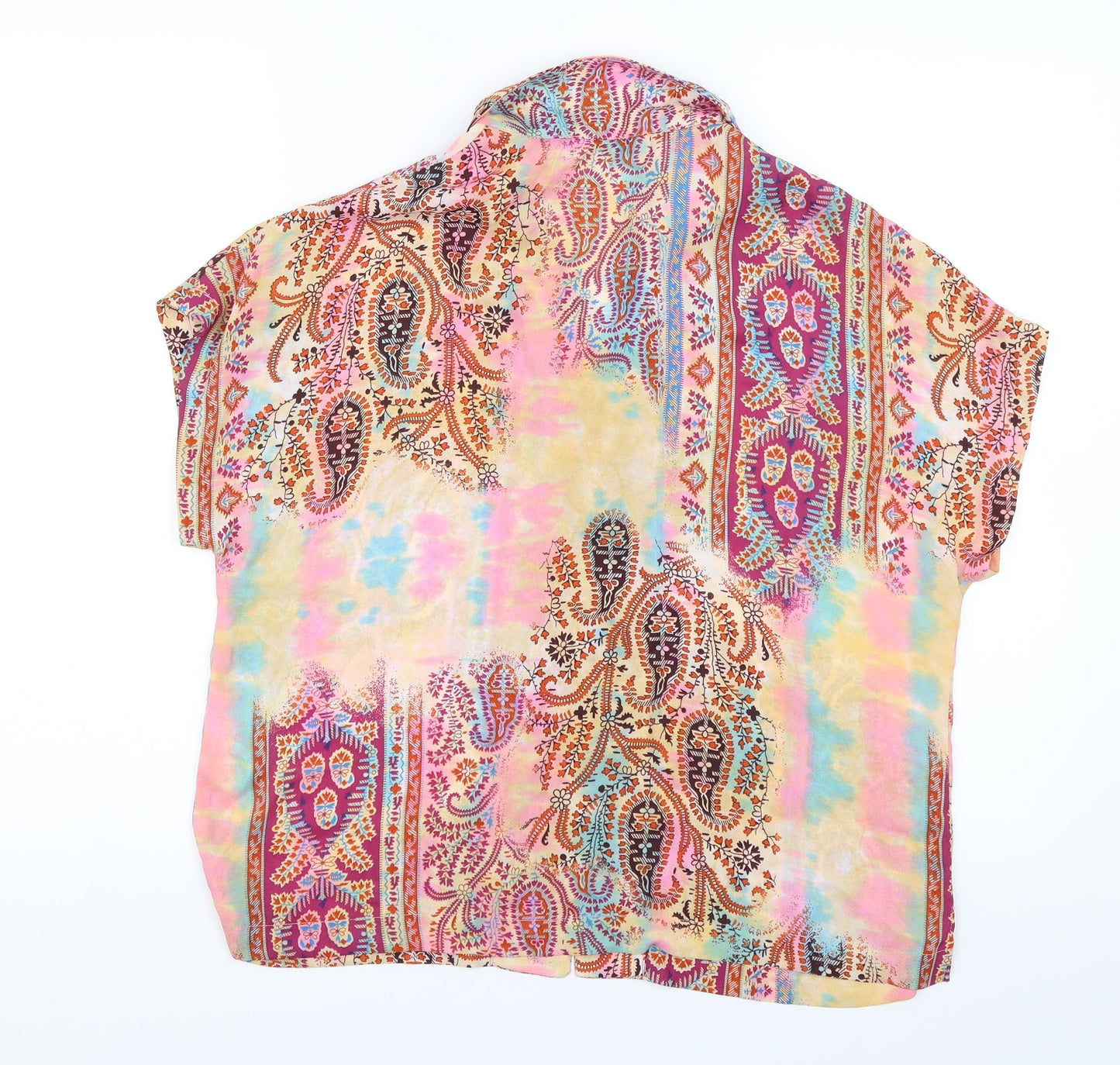 Papaya Womens Multicoloured Paisley  Basic Button-Up Size 12