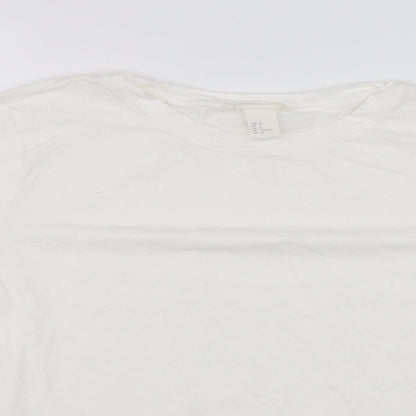 Womens UK Size M H&M White Basic Blouse