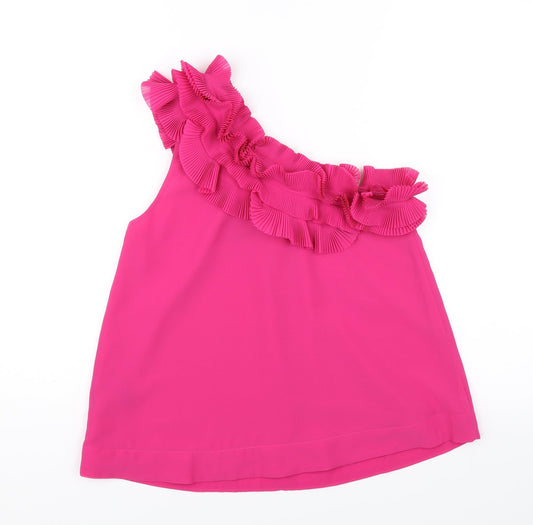 Womens UK Size 6 H&M Pink Basic Blouse