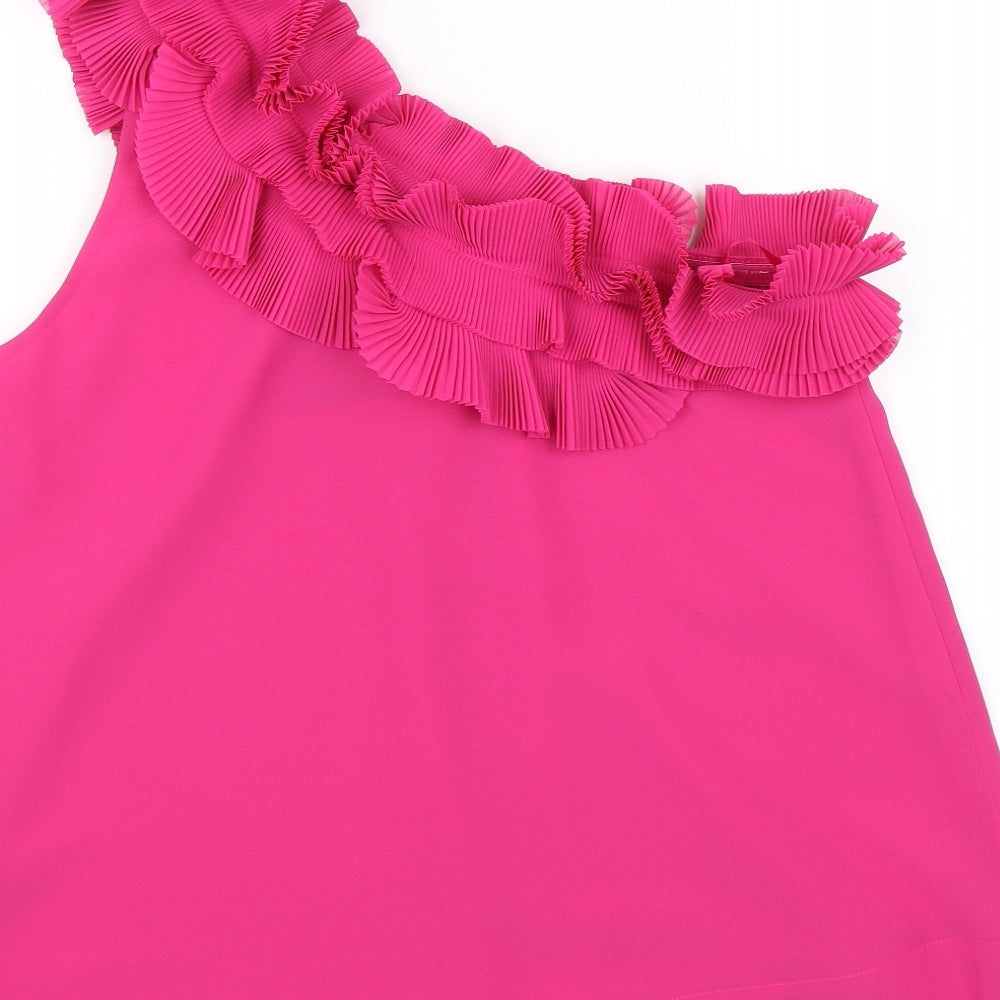 Womens UK Size 6 H&M Pink Basic Blouse