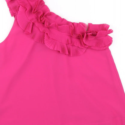 Womens UK Size 6 H&M Pink Basic Blouse