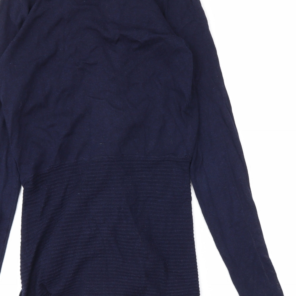 NEXT Womens Blue   Wrap Jumper Size 8