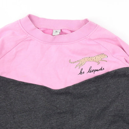 TU Girls Pink   Pullover Sweatshirt Size 8 Years