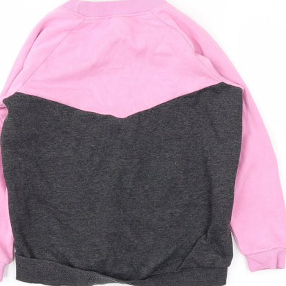 TU Girls Pink   Pullover Sweatshirt Size 8 Years