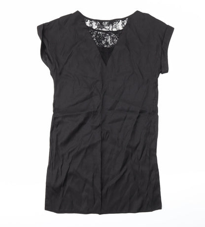 Womens UK Size 8 Dorothy Perkins Black Basic Blouse