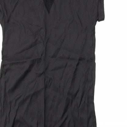 Womens UK Size 8 Dorothy Perkins Black Basic Blouse