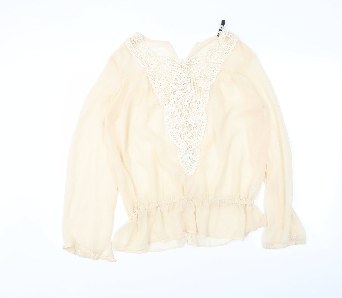 Womens UK Size S TFNC Beige Basic Blouse