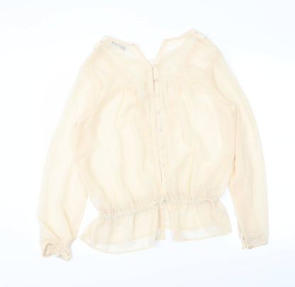 Womens UK Size S TFNC Beige Basic Blouse