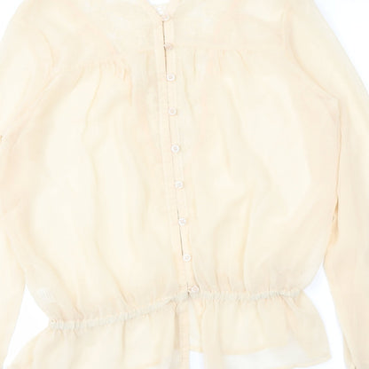 Womens UK Size S TFNC Beige Basic Blouse