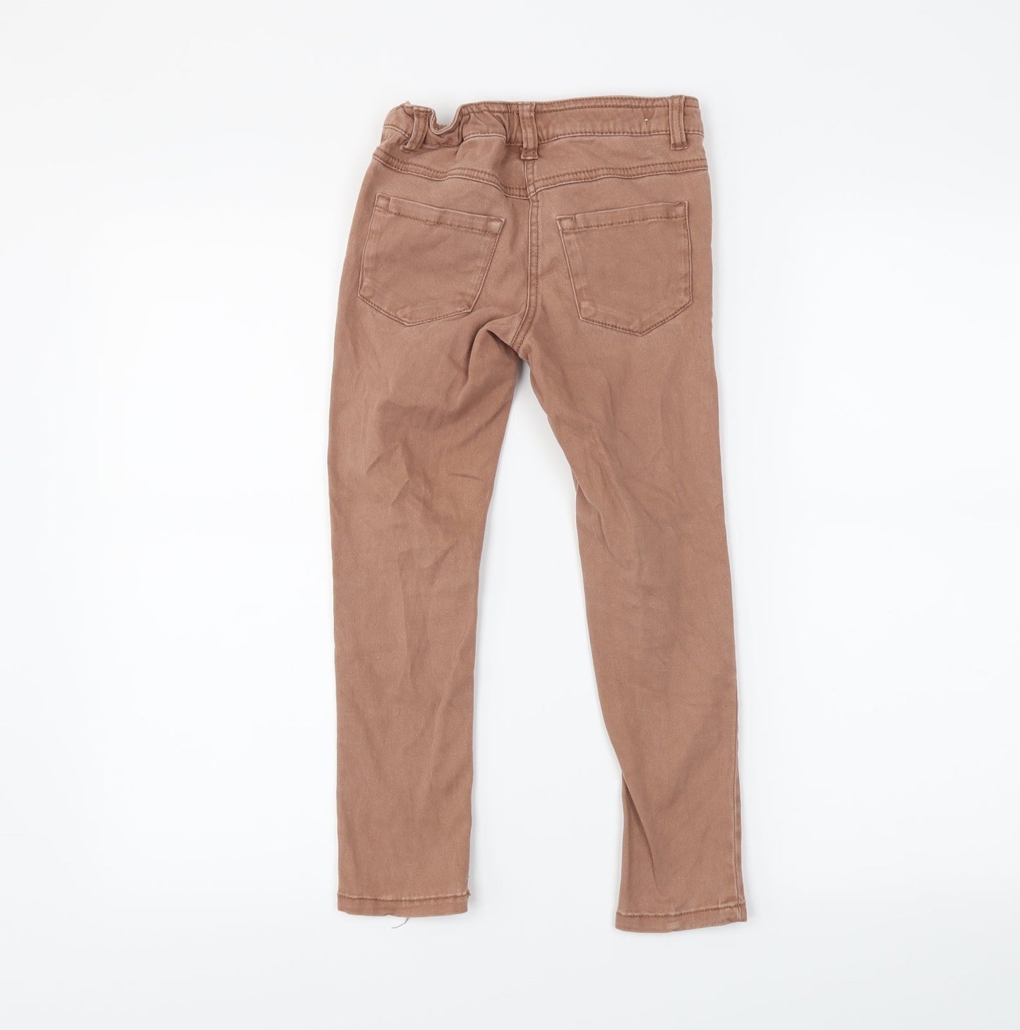 NEXT Girls Brown  Denim Skinny Jeans Size 7 Years