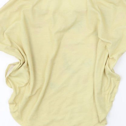 H&M Girls Yellow Floral  Basic T-Shirt Size 7-8 Years  - butterflies