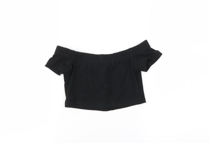SheIn Girls Black   Cropped Blouse Size 8 Years