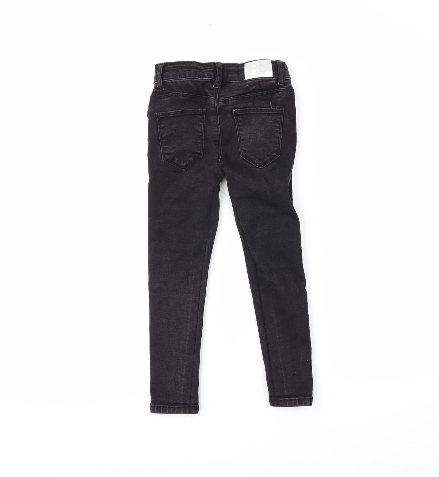 DenimCo Girls Black  Denim Skinny Jeans Size 5-6 Years