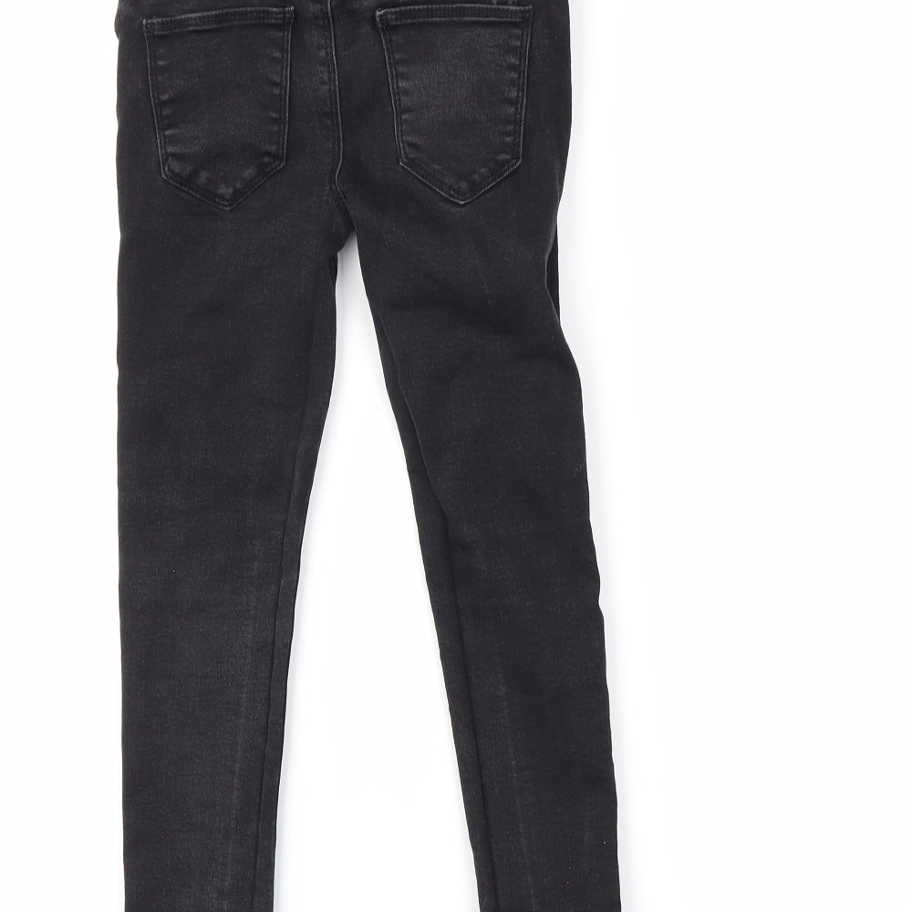 DenimCo Girls Black  Denim Skinny Jeans Size 5-6 Years